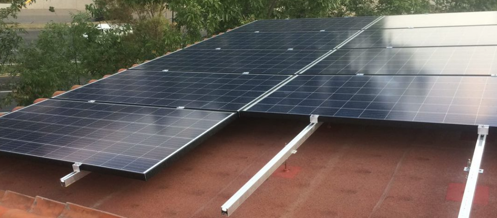 Instalación paneles solares de solar180 en México